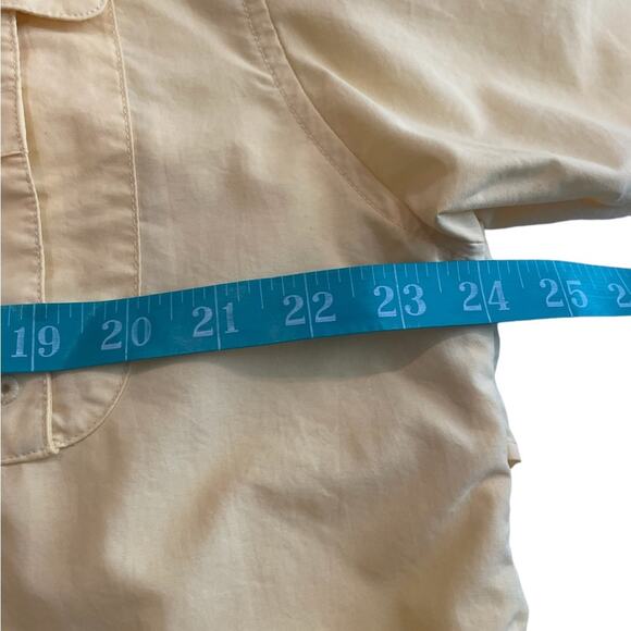 Columbia PFG Omni Shield Shirt Mens Medium Outdoor Mesh Lined Button Down Yellow - Picture 7 of 10